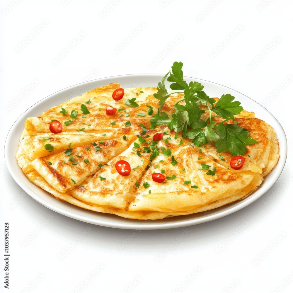 Plate of western Vietnamese pancakes