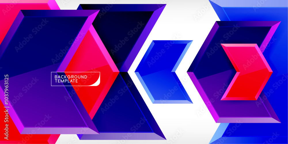 Vector 3d arrow techno design template Vector 3d arrow techno design template