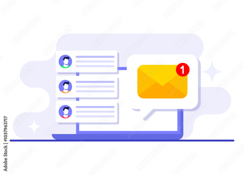Email marketing flat illustration vector concept, Online business strategy, Advertising, Email newsletter, messaging, Marketing material concept for landing page, web banner, social media, infographic Email marketing flat illustration vector concept, Online business strategy, Advertising, Email newsletter, messaging, Marketing material concept for landing page, web banner, social media, infographic