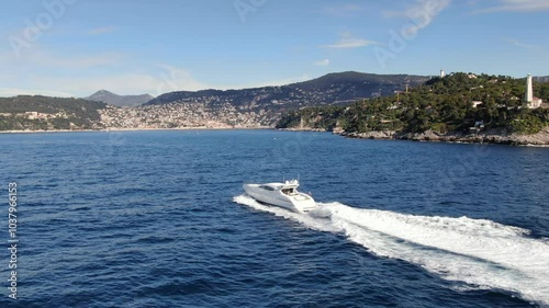 Luxury yacht on french riviera