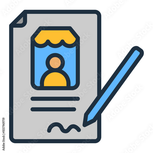 Supplier Contract Icon