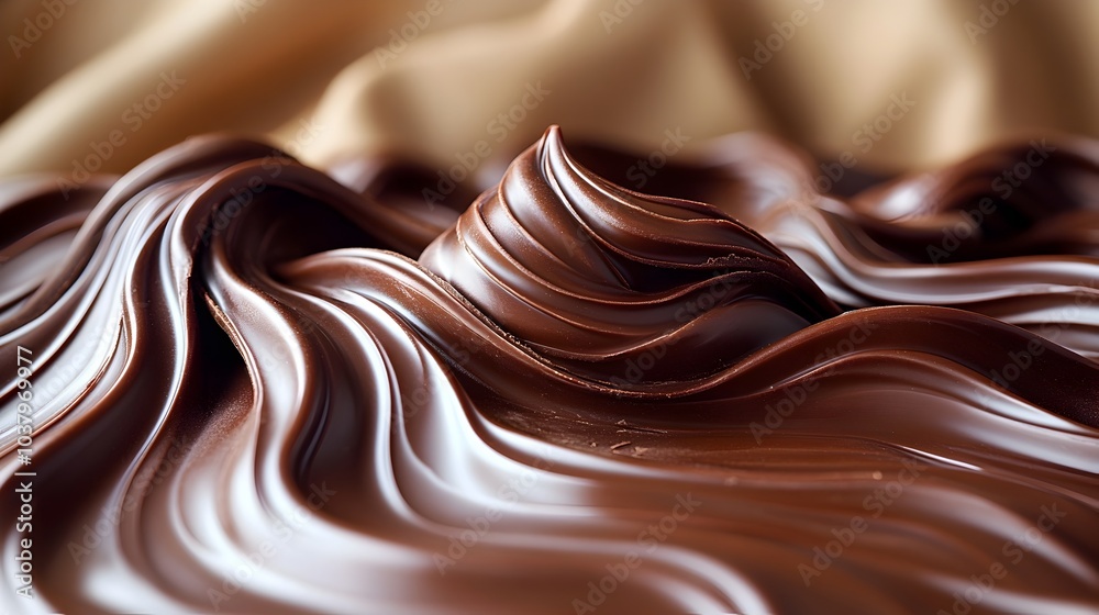 Captivating Cocoa Confectionary:Sinuous Chocolate Ribbons in a Minimalist Studio Captivating Cocoa Confectionary:Sinuous Chocolate Ribbons in a Minimalist Studio