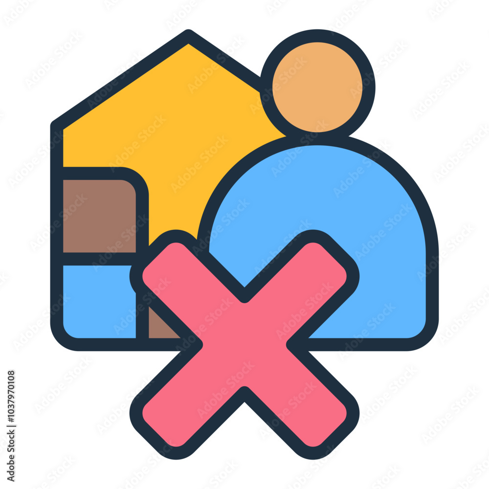 Obraz premium Supplier Disqualification Icon