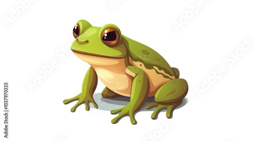 Frog logo design. Abstract drawing frog. Cute toad isolated. Vector illustration. isolate on white background 