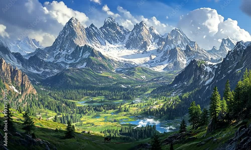 Majestic Mountain Valley Majestic Mountain Valley