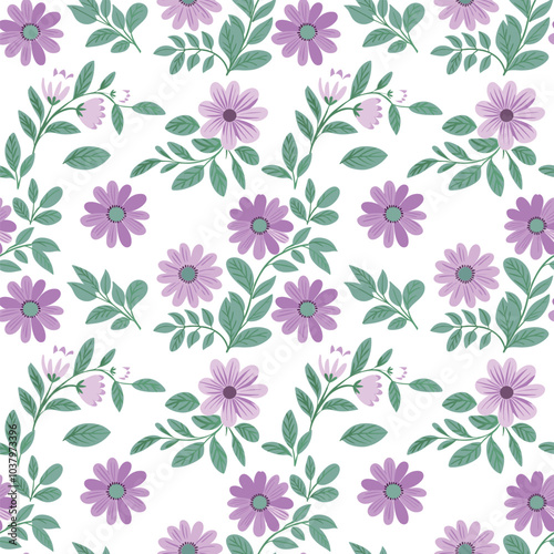 florals, Graphic design, seamless pattern for decorating all fashion designs, fabrics, wallpapers and prints. on a white background