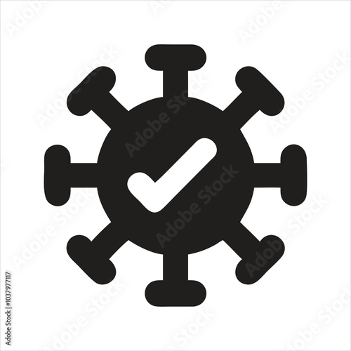 COVID-19 self test. Rapid antigen test icon