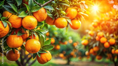 Double exposure captures the essence of a harvest: sun-kissed oranges.