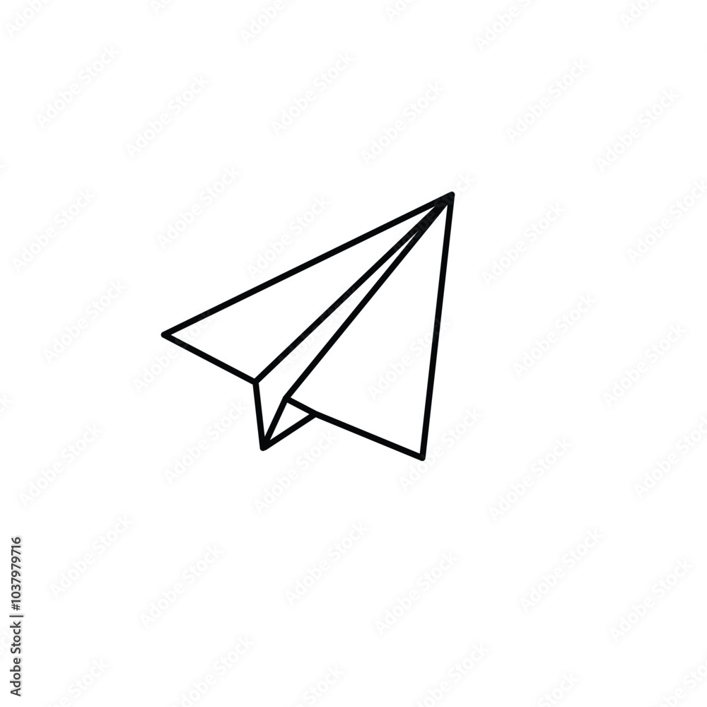 Paper Plane Icon Perfect for Messaging and Communication. Paper Plane Icon Perfect for Messaging and Communication.