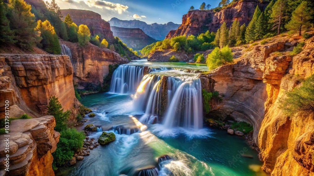 Immerse yourself in the captivating low light scenes of Waterfalls Canyon. Immerse yourself in the captivating low light scenes of Waterfalls Canyon.