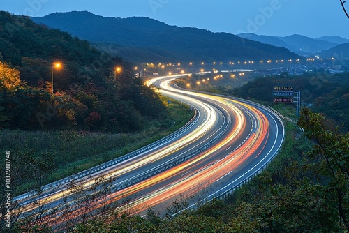 A gorgeously taken long-exposure photo that displays. Generative Ai