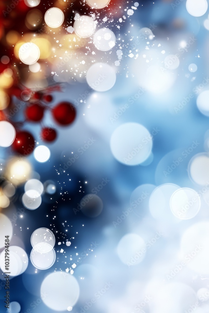 A clear image featuring a blue and white backdrop with red and yellow circles positioned to the left A clear image featuring a blue and white backdrop with red and yellow circles positioned to the left