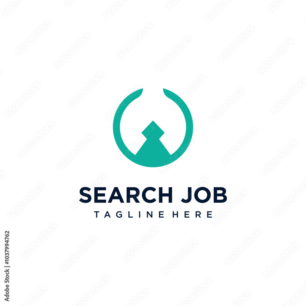 Search job icon vector logo design with creative concept Premium Vector Search job icon vector logo design with creative concept Premium Vector