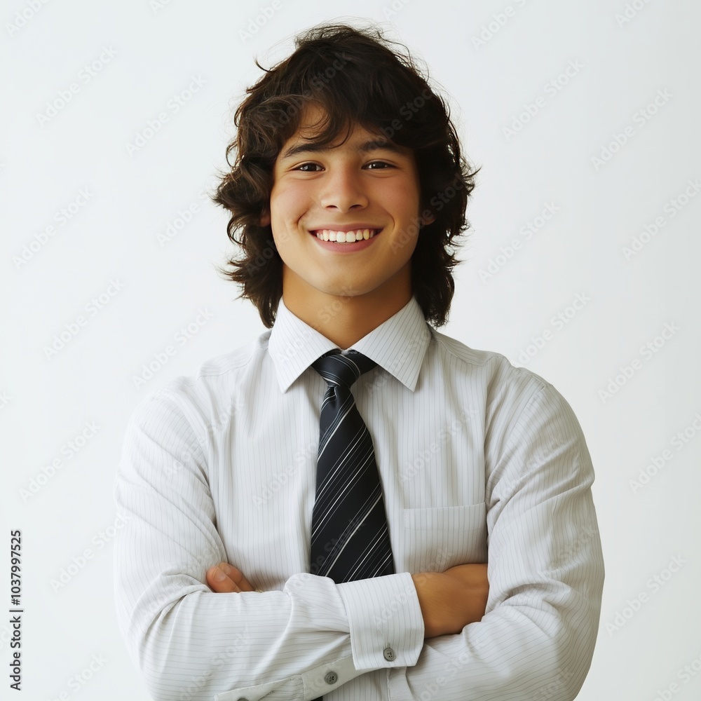 Professional Man with Confident Pose in Formal Shirt High-Quality Photo Professional Man with Confident Pose in Formal Shirt High-Quality Photo