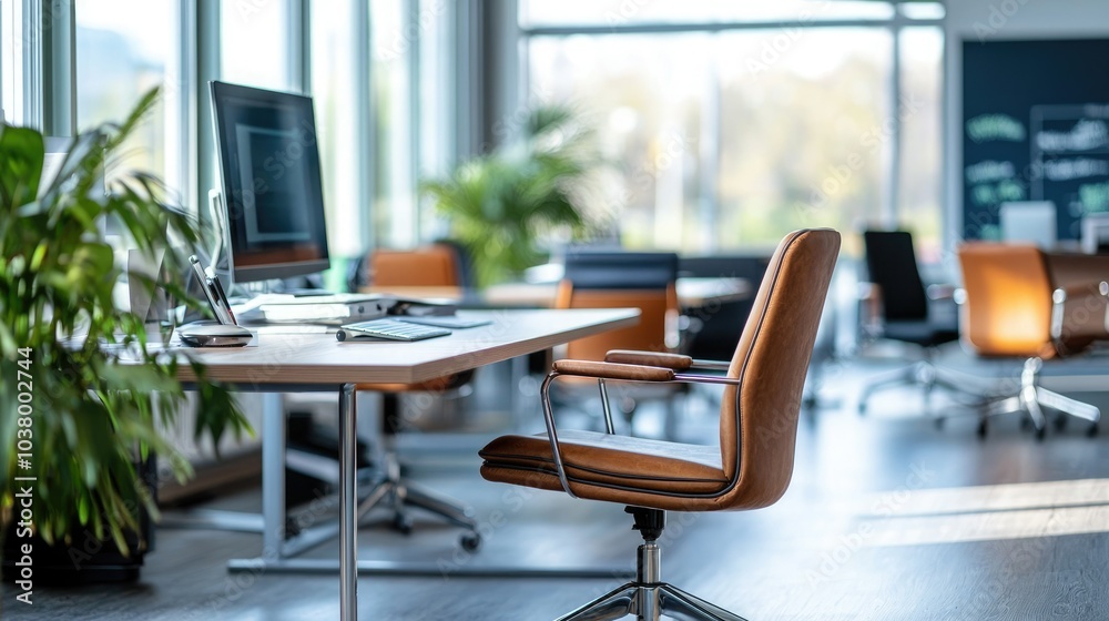 HR office environment with modern furniture and technology. HR office environment with modern furniture and technology.