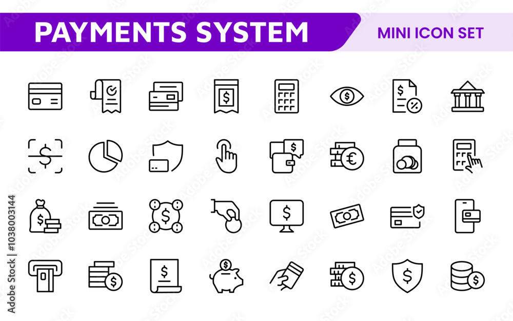 Digital Payments Icon Set. Sleek and modern icons for e-commerce, online transactions, and fintech apps, designed to enhance user interfaces and streamline payment processes. Digital Payments Icon Set. Sleek and modern icons for e-commerce, online transactions, and fintech apps, designed to enhance user interfaces and streamline payment processes.