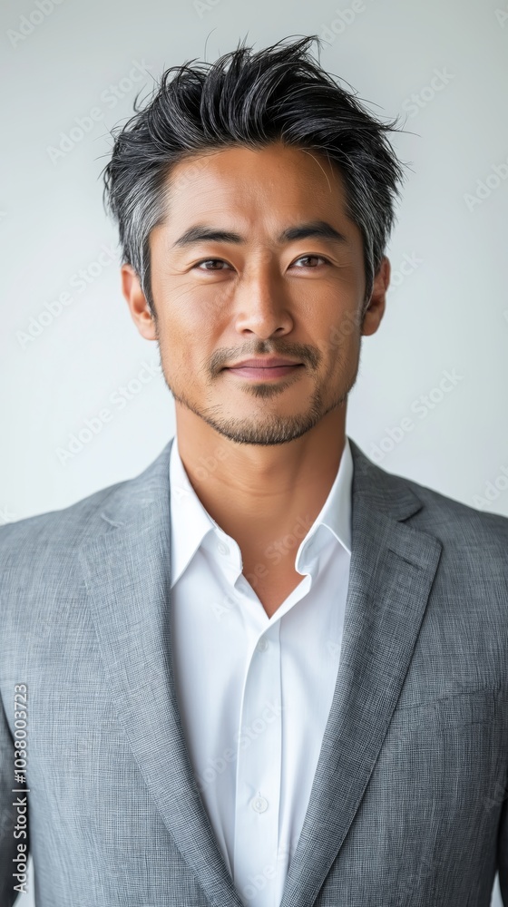 Professional Man with Confident Pose in Formal Shirt High-Quality Photo Professional Man with Confident Pose in Formal Shirt High-Quality Photo