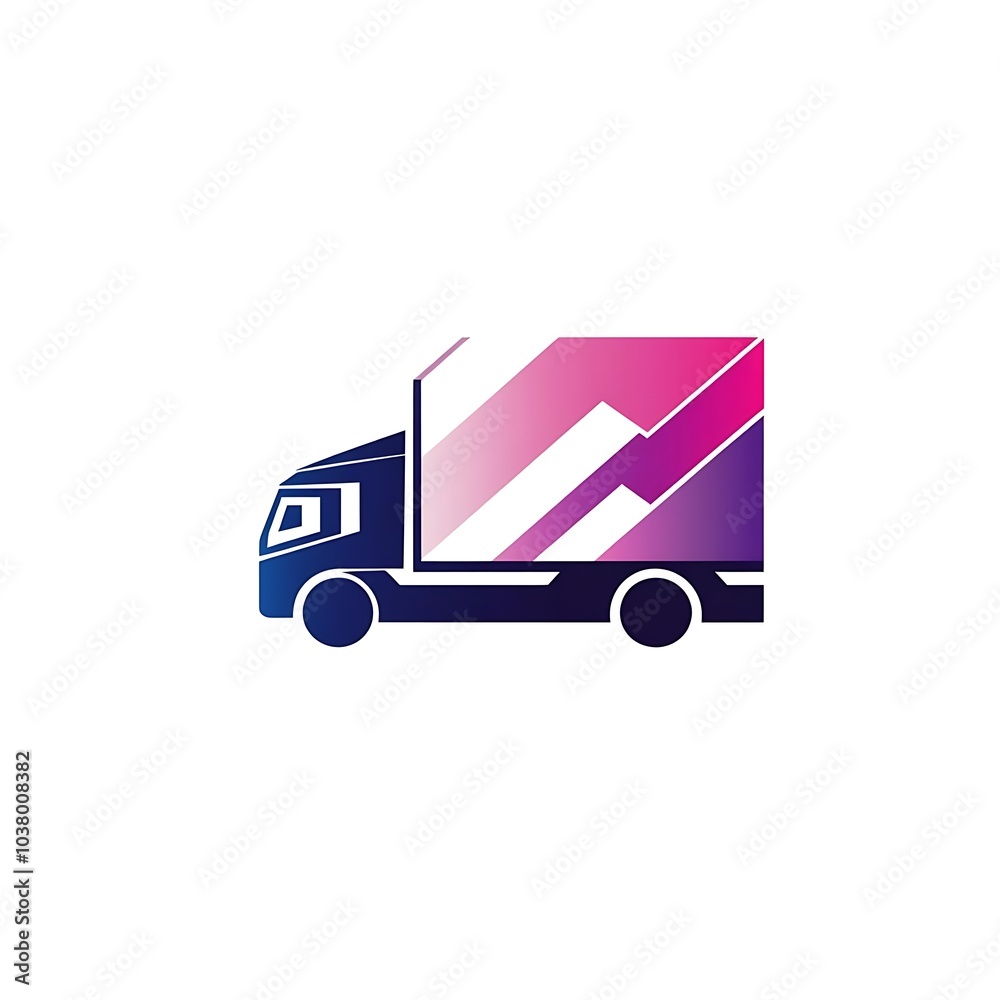 A stylized graphic of a delivery truck with a modern design. A stylized graphic of a delivery truck with a modern design.