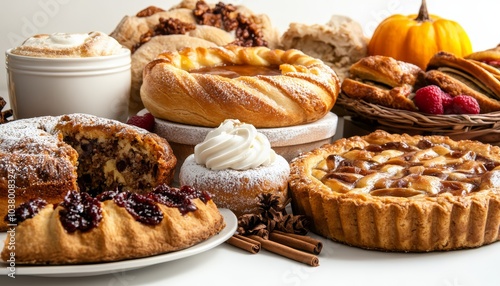 Wallpaper Mural Assorted Baked Goods and Pastries Displayed on Table Torontodigital.ca