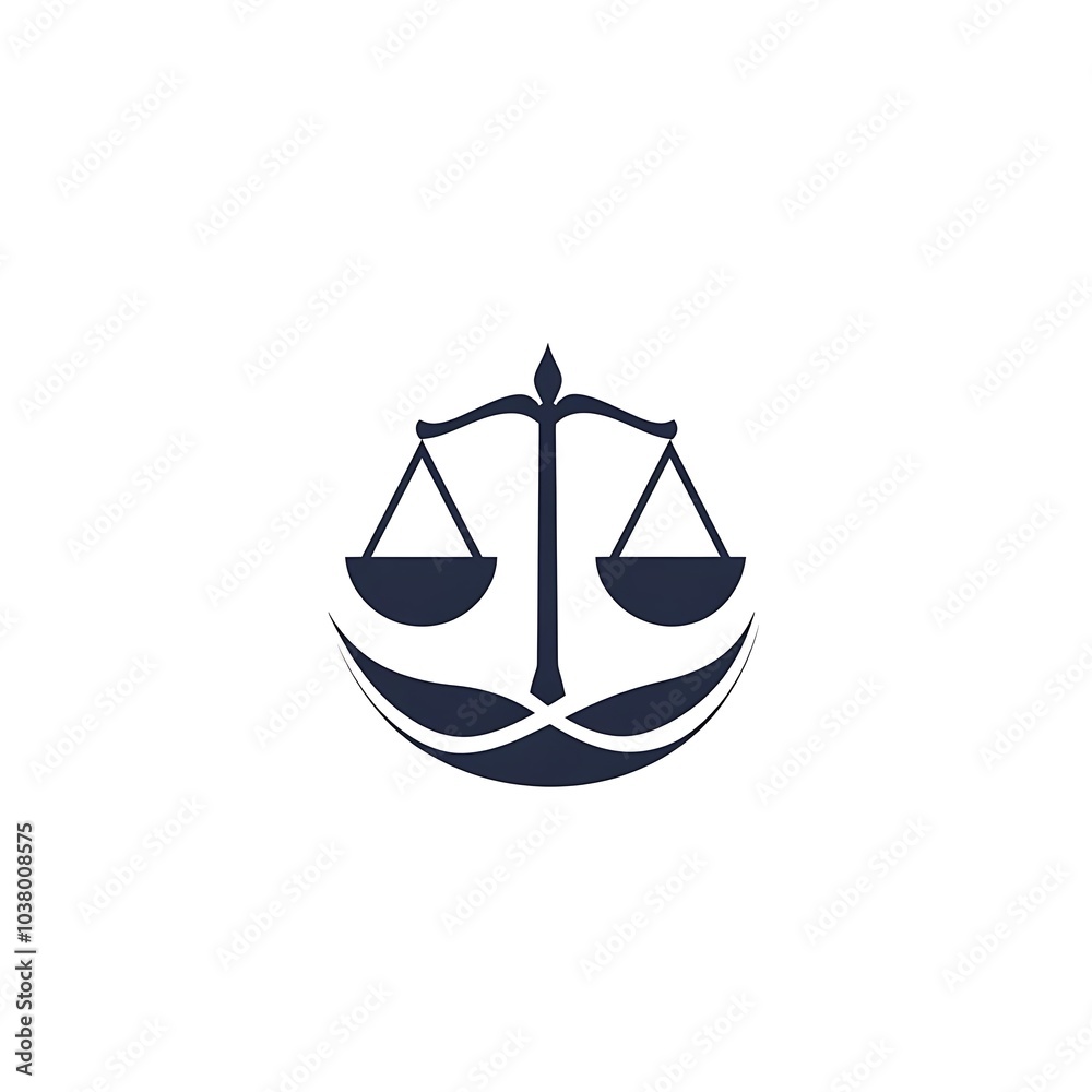 A graphic representation of balanced scales symbolizing justice and fairness. A graphic representation of balanced scales symbolizing justice and fairness.