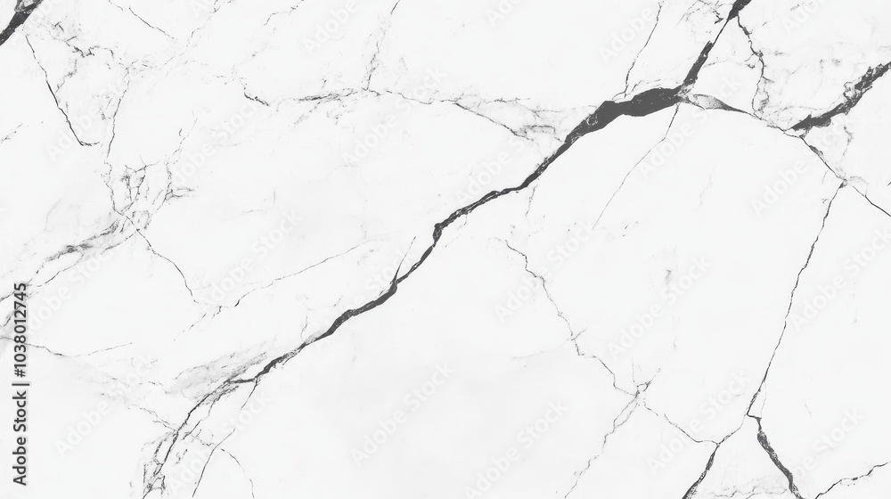 A close-up view of a white marble surface with subtle gray veining. A close-up view of a white marble surface with subtle gray veining.