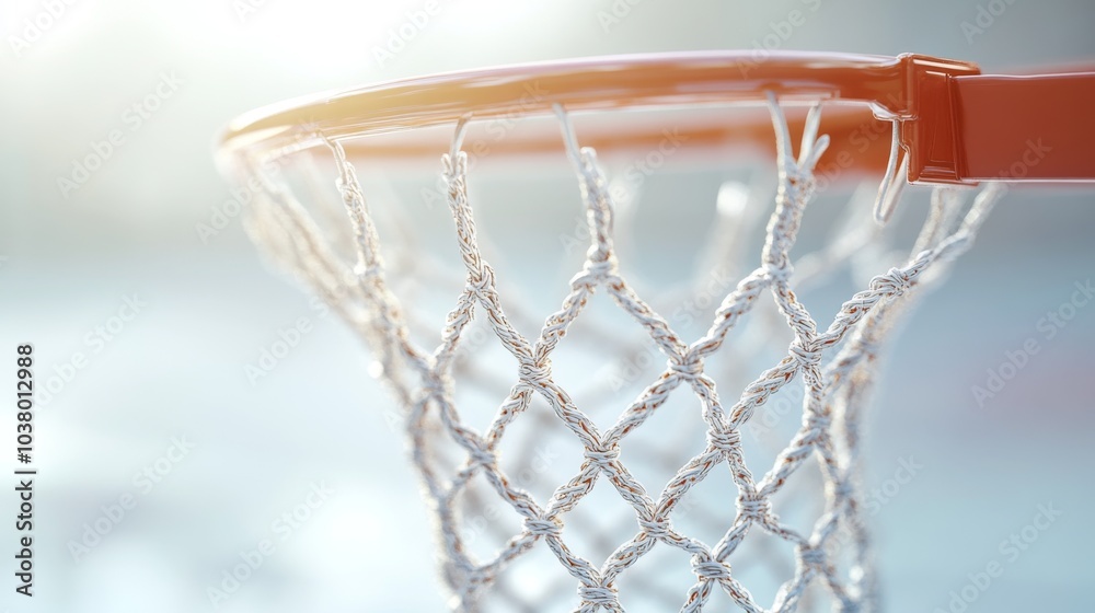 Close-up of a Basketball Hoop Net Close-up of a Basketball Hoop Net