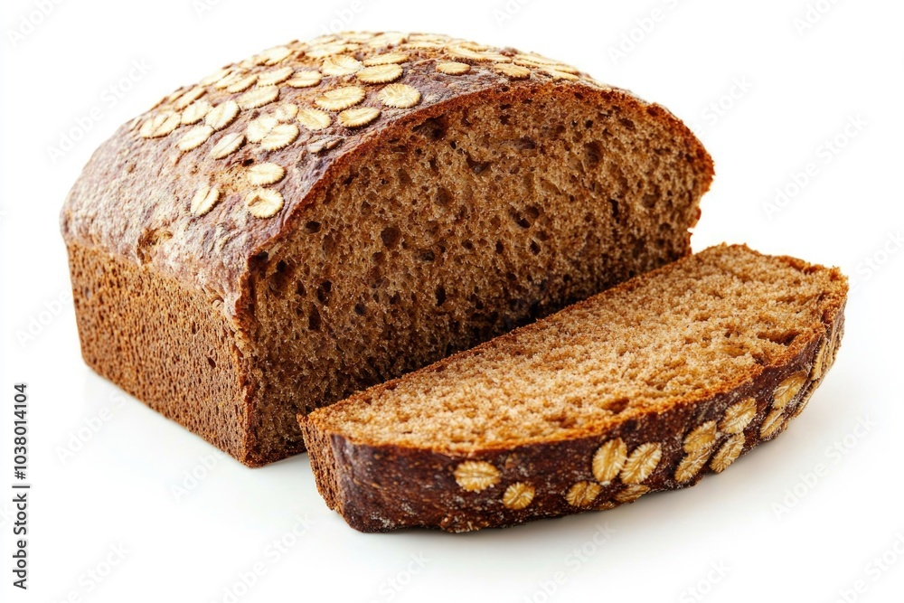 Oat Topped Bread Slice Oat Topped Bread Slice