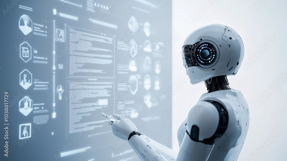 AI's role in enhancing business decisions on minimalist white background, AI assistant analyzing customer reviews, extracting key data points like date, product, rating, summary, action items AI's role in enhancing business decisions on minimalist white background, AI assistant analyzing customer reviews, extracting key data points like date, product, rating, summary, action items