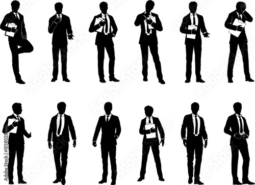 Business People Men Silhoue...