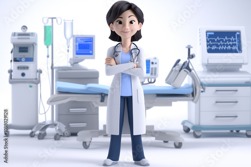 Wallpaper Mural doctor working in hospital Torontodigital.ca