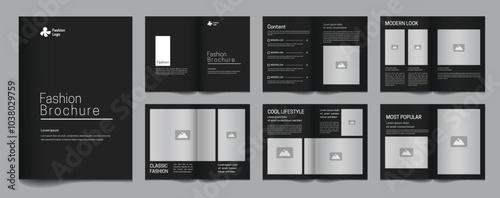 Fashion Template Design Minimal Look book Layout