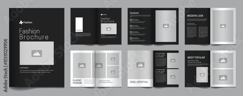 Fashion Template Design Minimal Look book Layout