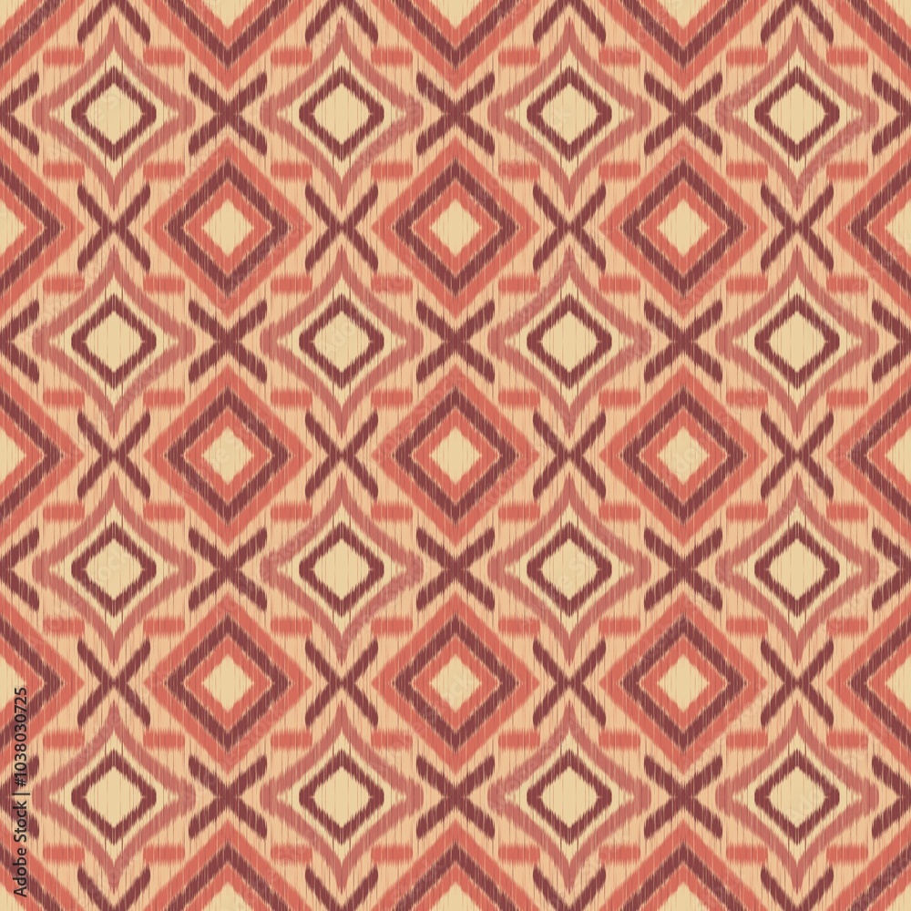 Ikat embroidery ethnic oriental pattern traditional, Fabric, Aztec geometric art ornament print. Cover, Wallpaper, Design for carpet, Wrapping, Clothing. Ikat embroidery ethnic oriental pattern traditional, Fabric, Aztec geometric art ornament print. Cover, Wallpaper, Design for carpet, Wrapping, Clothing.