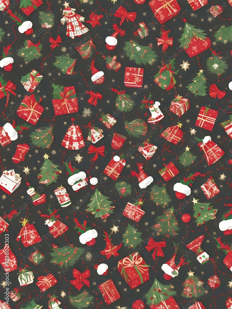 cute and elegant christmas seamless pattern cute and elegant christmas seamless pattern