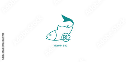 Vitamin B12 Icon Highlighting Energy and Nervous System Support