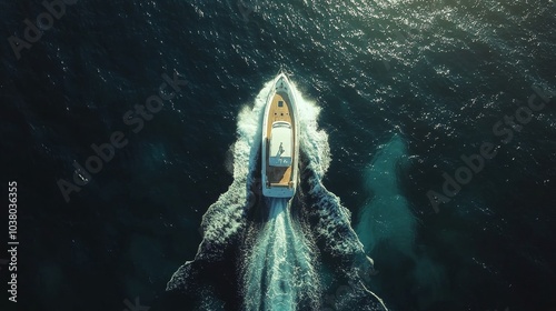 Luxury yacht sailing on calm blue waters during a sunny day in a tranquil coa...