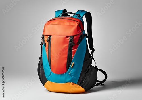 The backpack is on a white background.