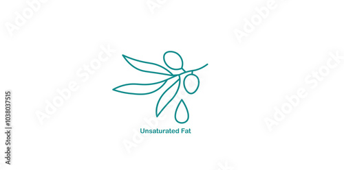 Unsaturated Fats Icon for Heart-Healthy Nutrition