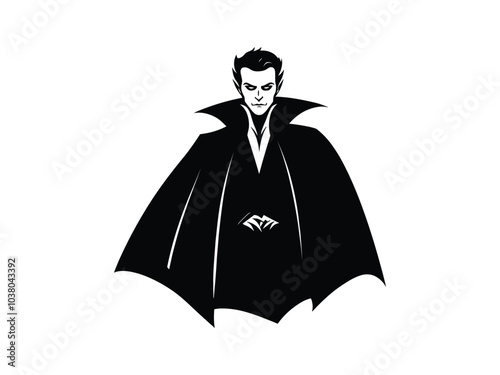 Vampire Silhouette Designs: Spooky Halloween Characters for Horror and Gothic Art
