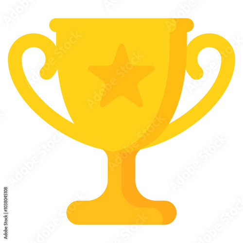 Trophy icon. Winner cup icon