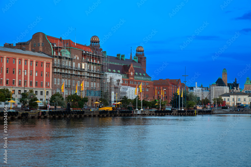 Fototapeta premium Inner Harbor,SkaneCounty,Malmö,Sweden,Scandinavia,Europe