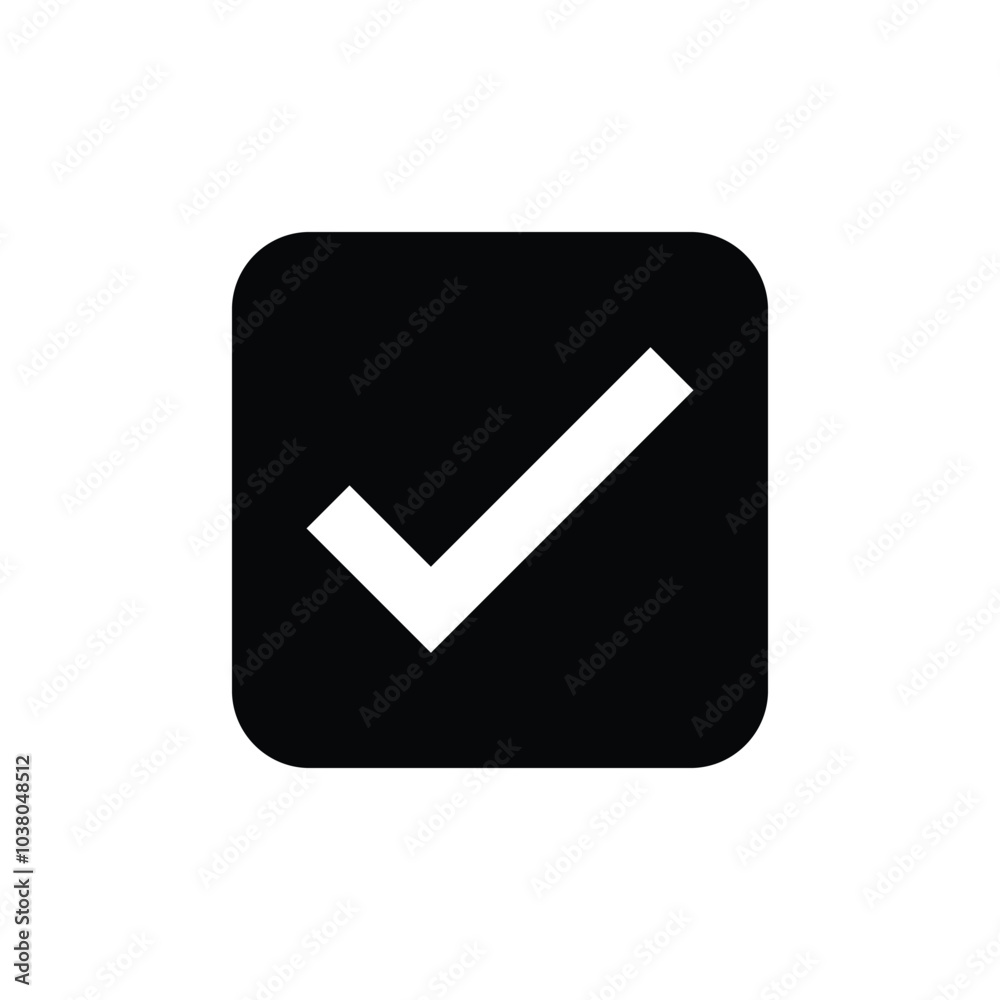 Check mark done icon. Vector design Check mark done icon. Vector design