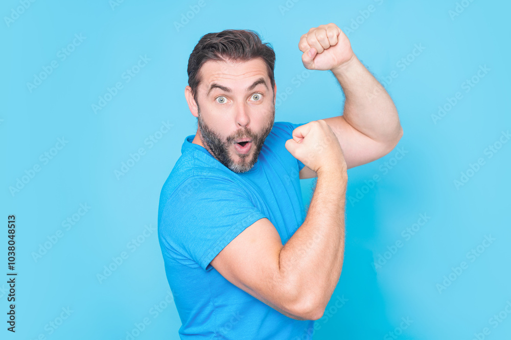 Portrait of excited caucasian man with amazed expression, excited face. Emotion people. Excited man doing winner gesture, smiling and screaming for success. Winning successful and celebrating victory. Portrait of excited caucasian man with amazed expression, excited face. Emotion people. Excited man doing winner gesture, smiling and screaming for success. Winning successful and celebrating victory.