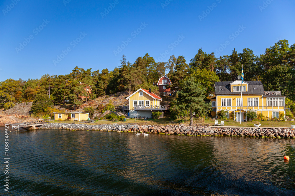 Obraz premium Rindö Island, Stockholm archipelago,Stockholm, Sweden,Scandinavia, Europe