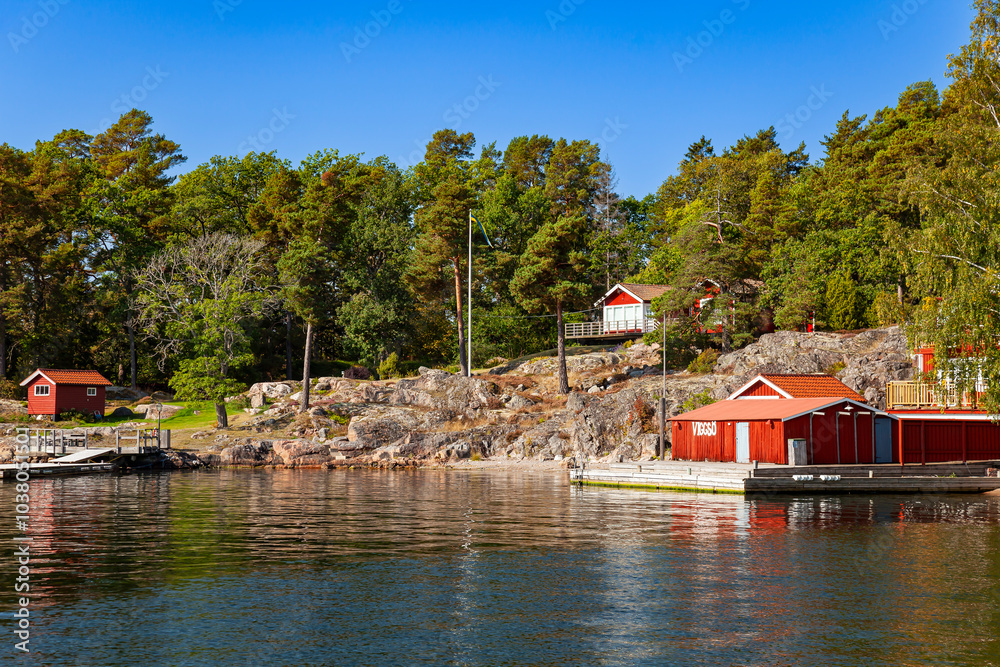 Fototapeta premium Viggsö Island, Stockholm archipelago,Stockholm, Sweden,Scandinavia, Europe