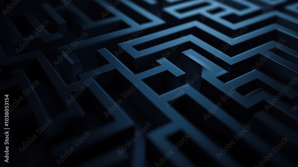 Dimensional Maze with Dark Pathways in a Complex Abstract Environment Dimensional Maze with Dark Pathways in a Complex Abstract Environment