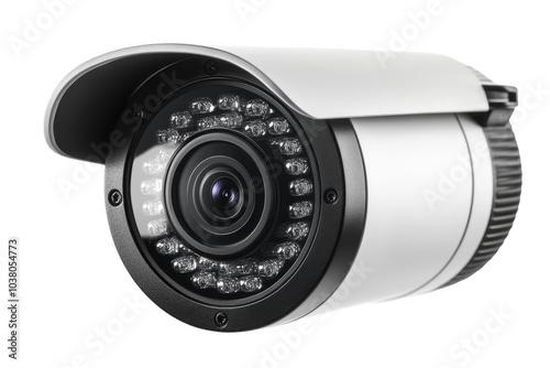 High-quality security camera with led lights for monitoring. photo