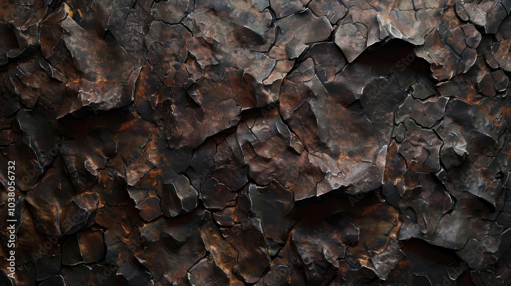 Rough steel backdrop with industrial iron detailing.