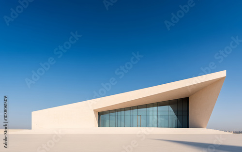 Minimalist modern art building space structure 