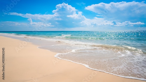 beach with white sand beach